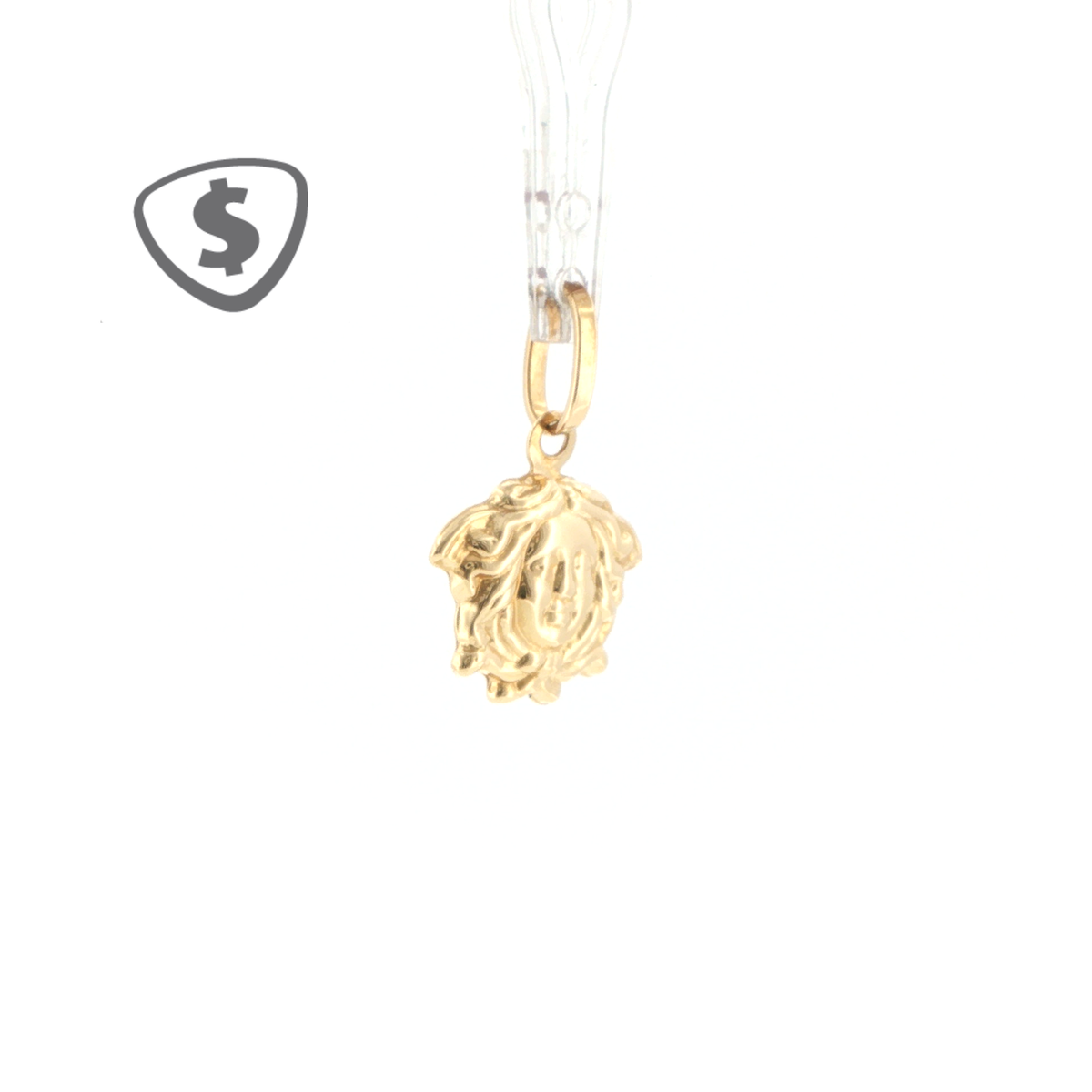 18ct Yellow Gold Sculpted Face Motif Pendant