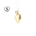 Polished 9ct Yellow Gold Puffed Heart Pendant