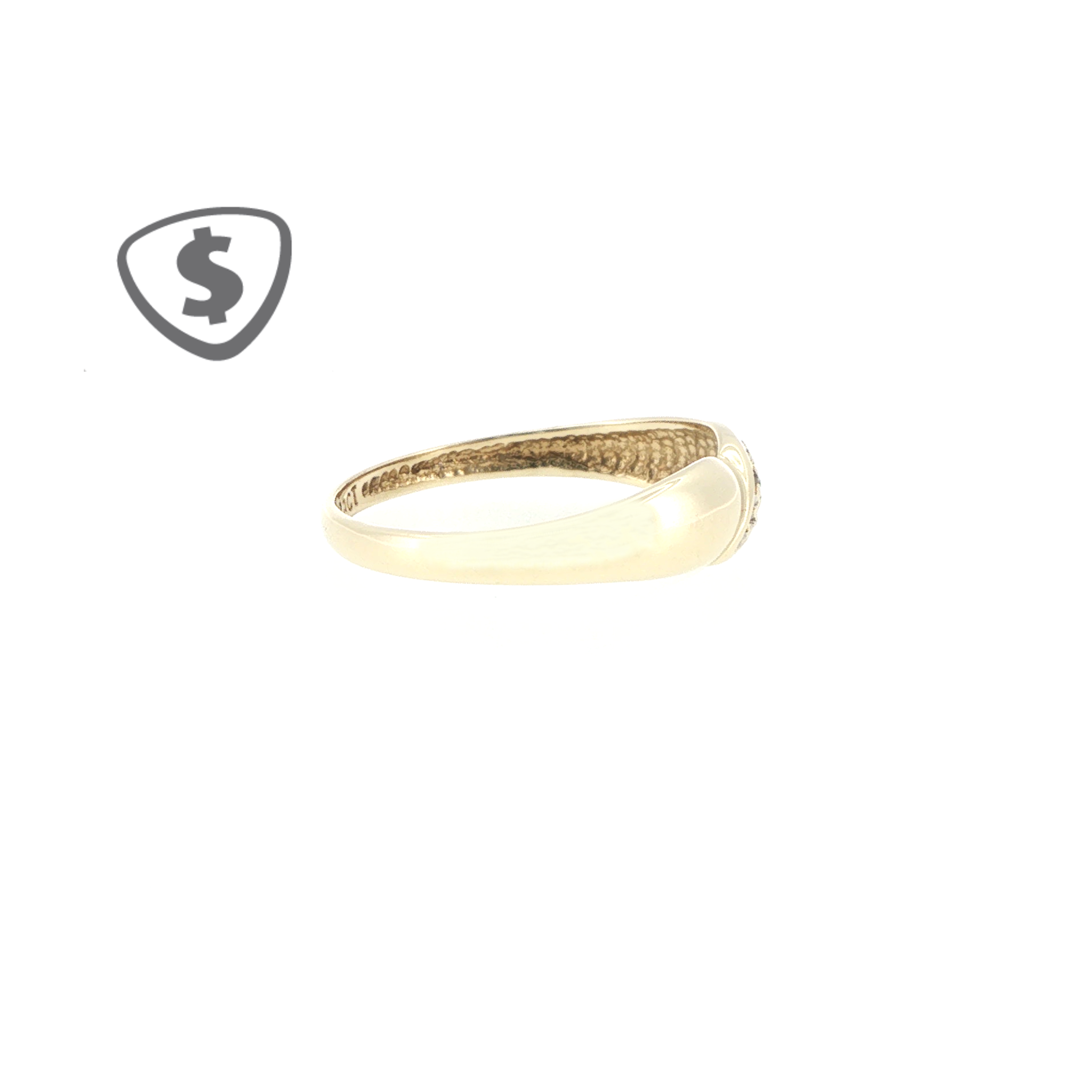 9ct Yellow Gold Diamond Crossover Band Ring