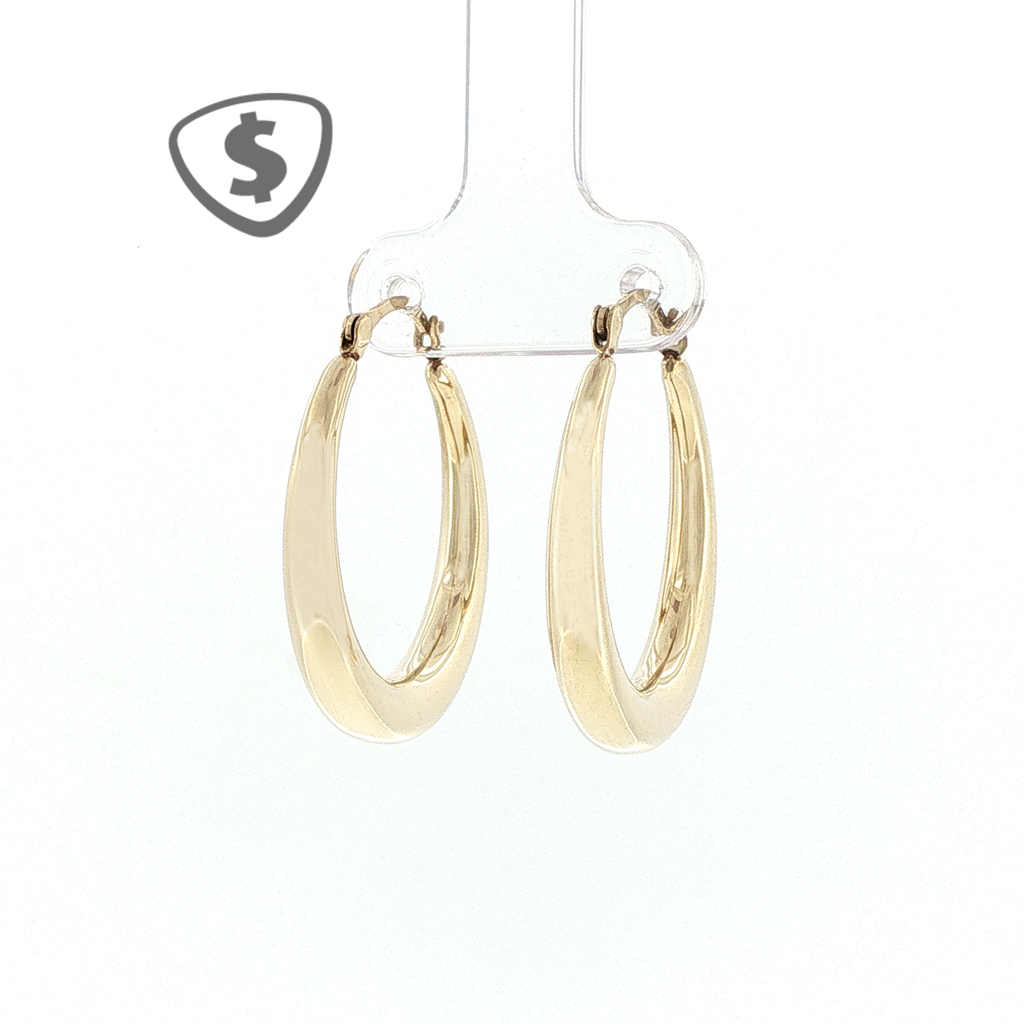 9ct Yellow Gold Hoop Earrings