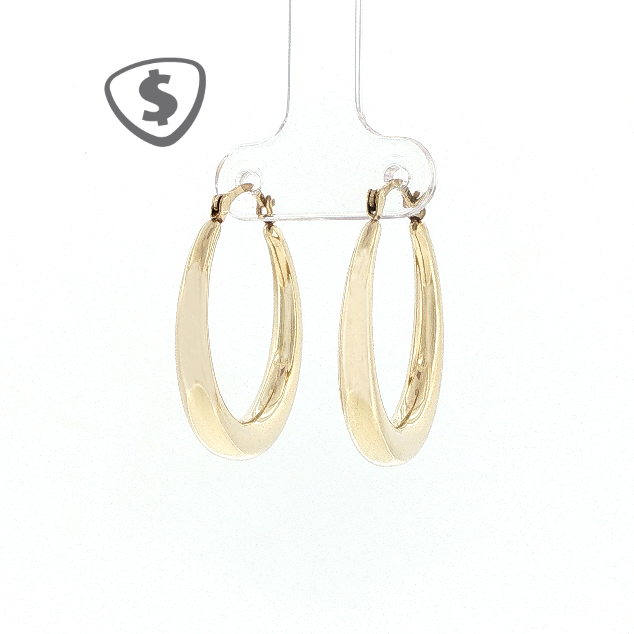 9ct Yellow Gold Hoop Earrings
