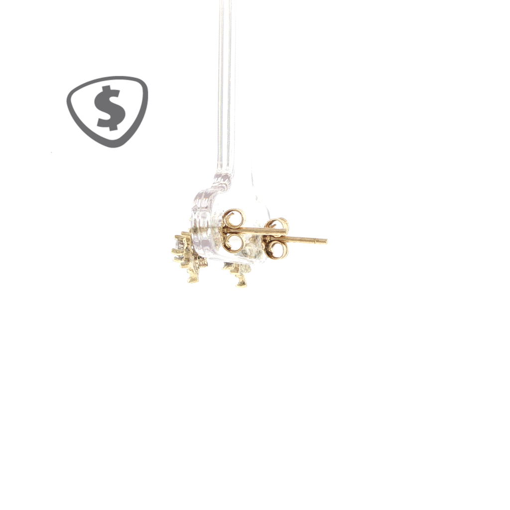 9ct Yellow Gold Star Stud Earrings