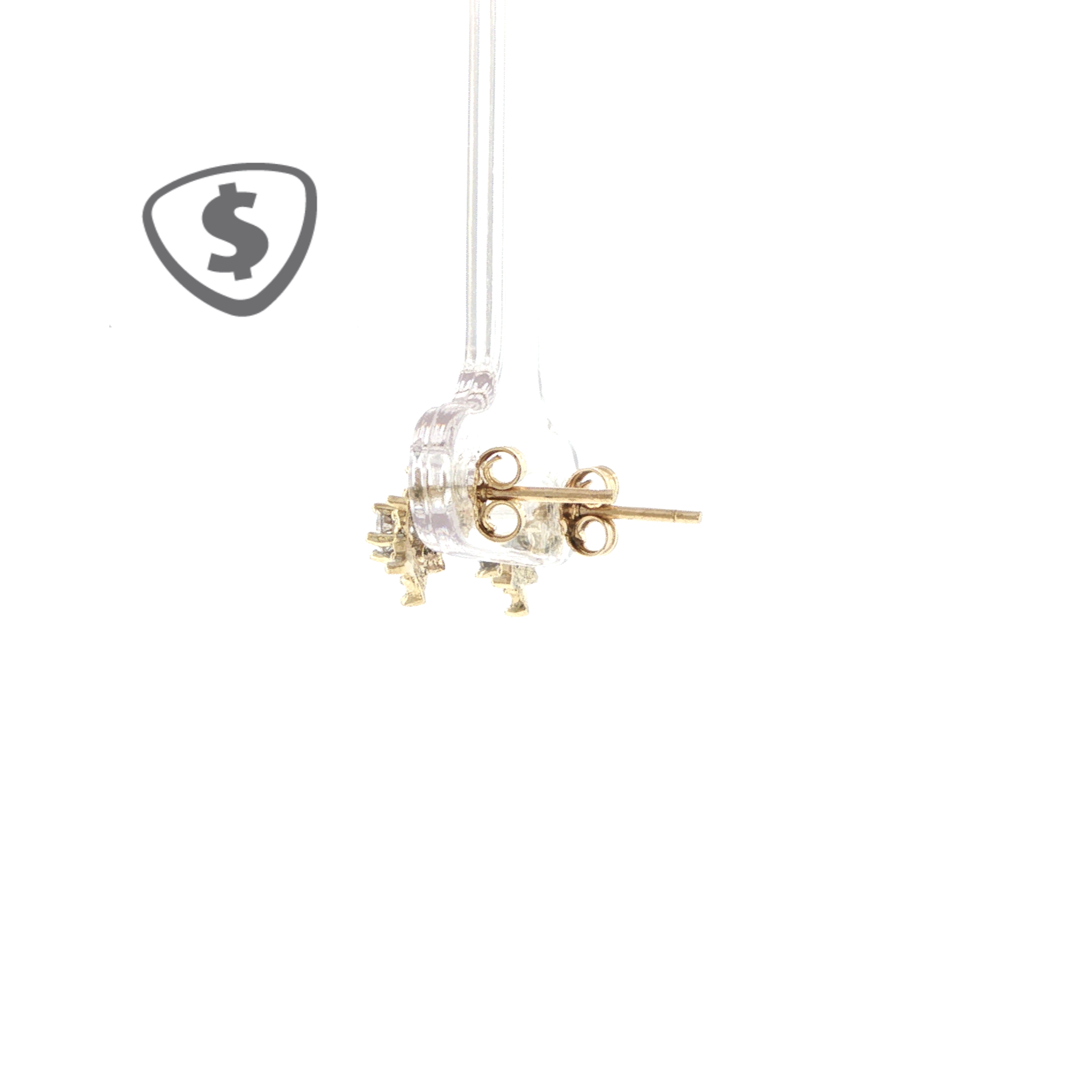 9ct Yellow Gold Star Stud Earrings