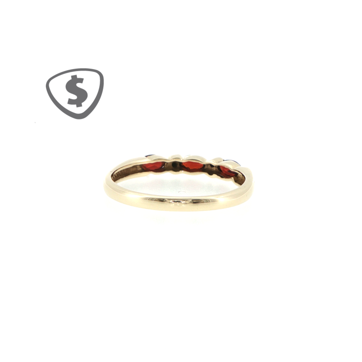 9ct Yellow Gold Three-Stone Garnet Ring
