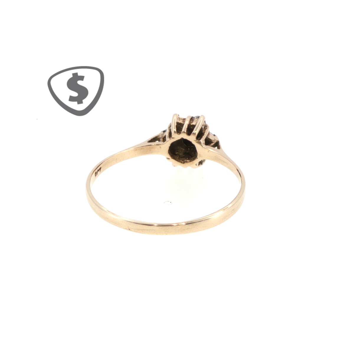 Ruby Floral Cluster Ring in 9ct Yellow Gold
