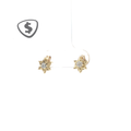 9ct Yellow Gold Star Stud Earrings