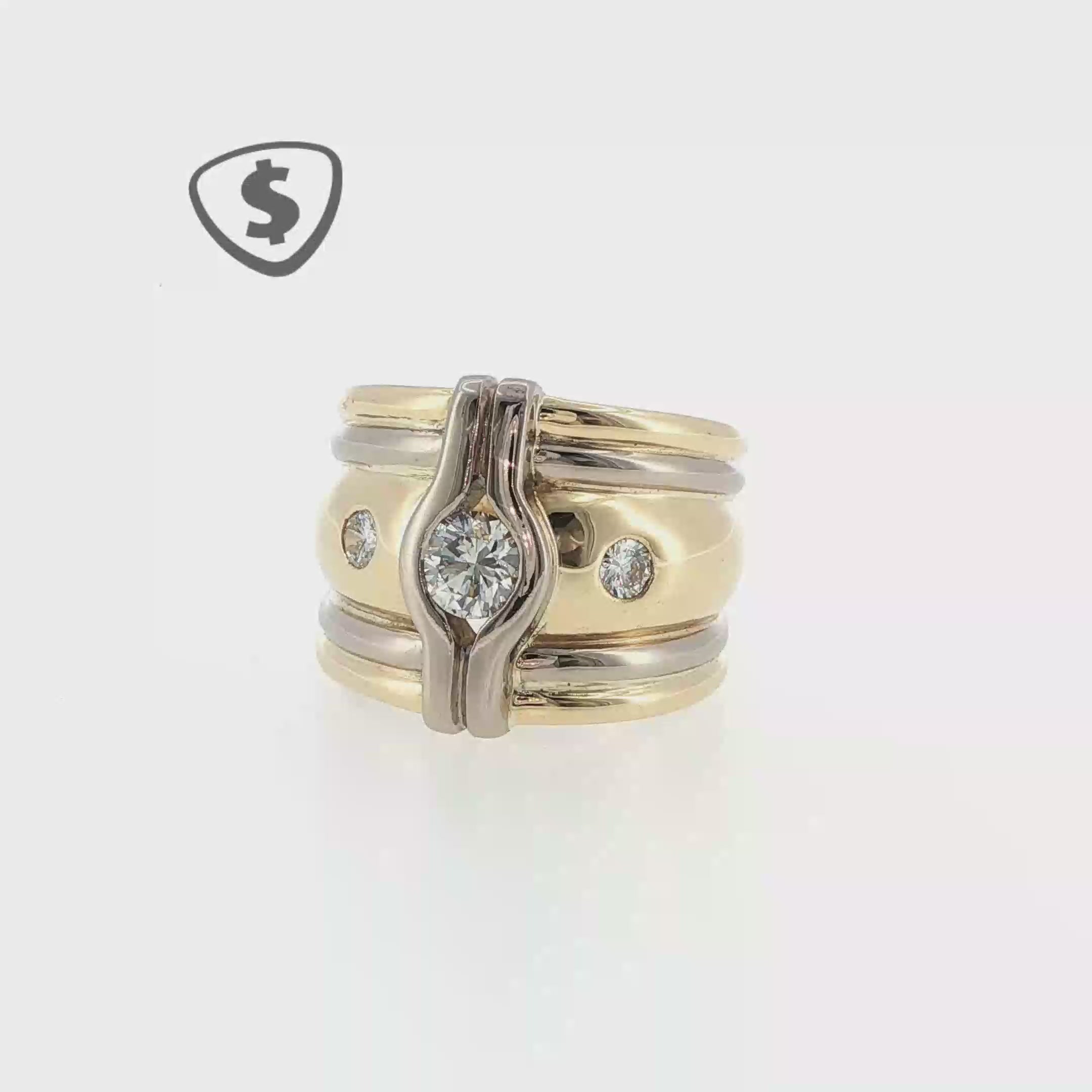 18ct Yellow Gold and Diamond Ring