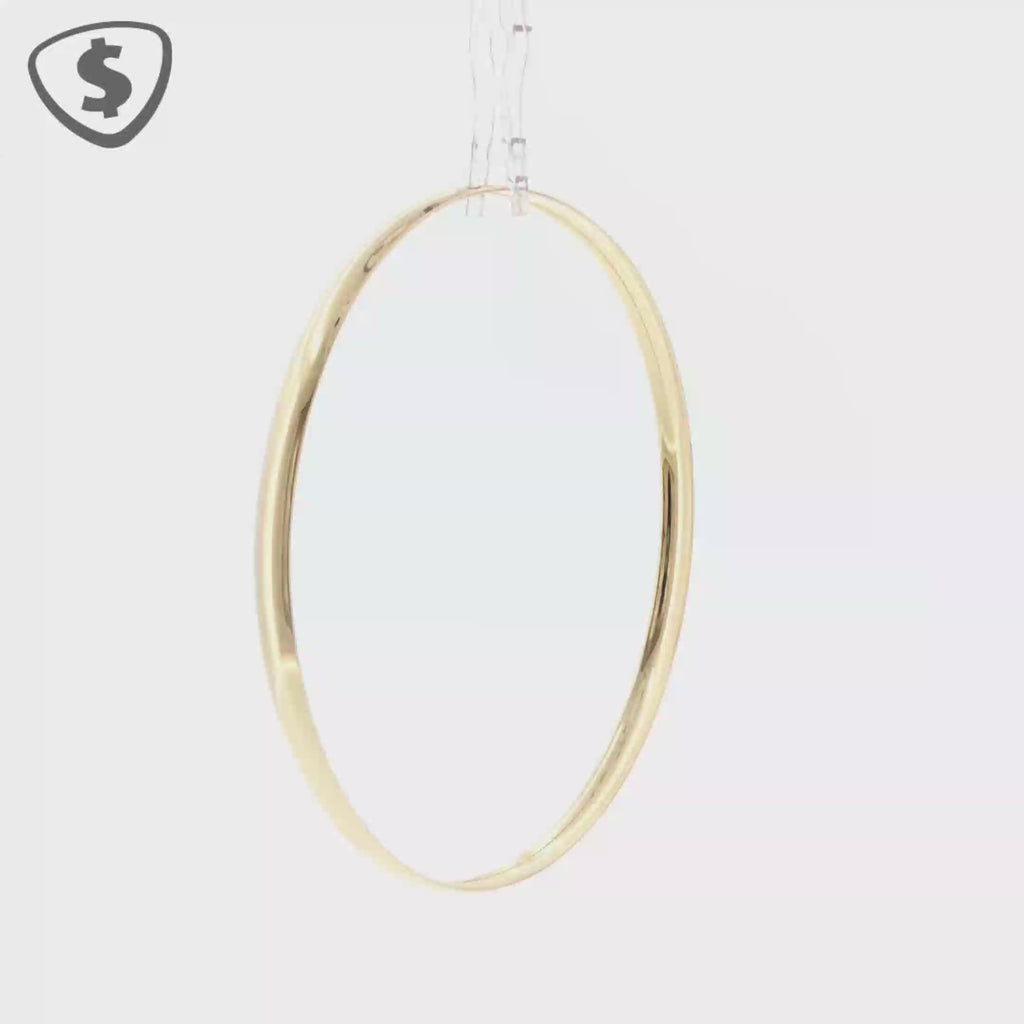 Classic 9ct Yellow Gold Polished 4mm Bangle