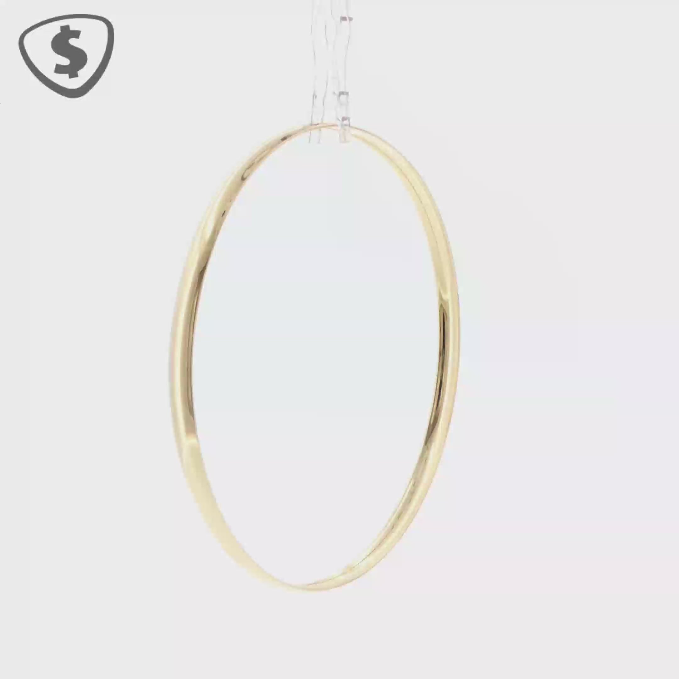 Classic 9ct Yellow Gold Polished 4mm Bangle