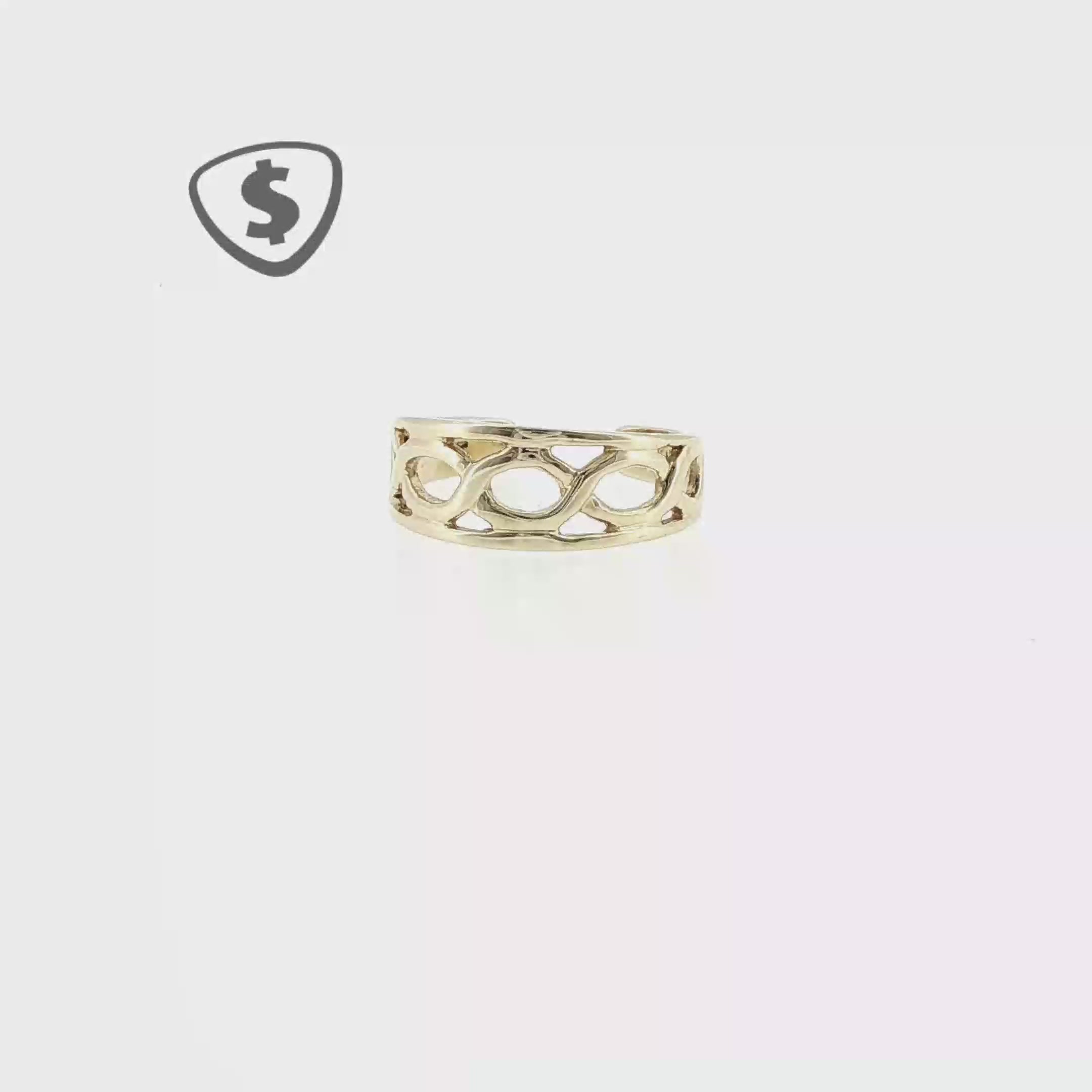 9ct Yellow Gold Adjustable Toe Ring