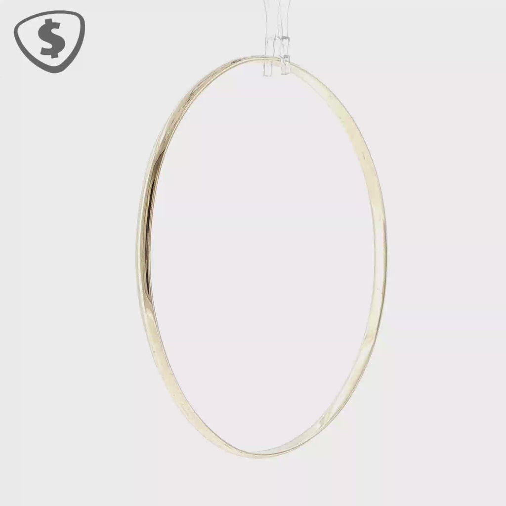 9ct Yellow Gold 3mm Solid Bangle