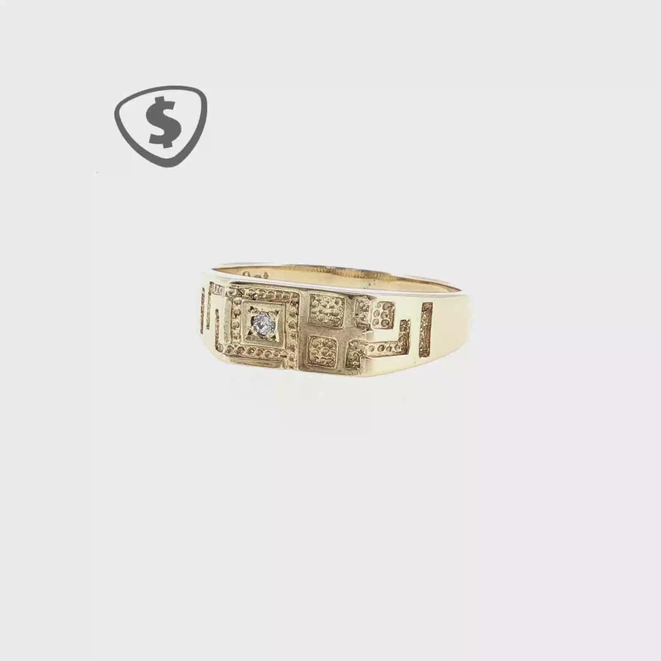 9ct Yellow Gold Picasso Ring