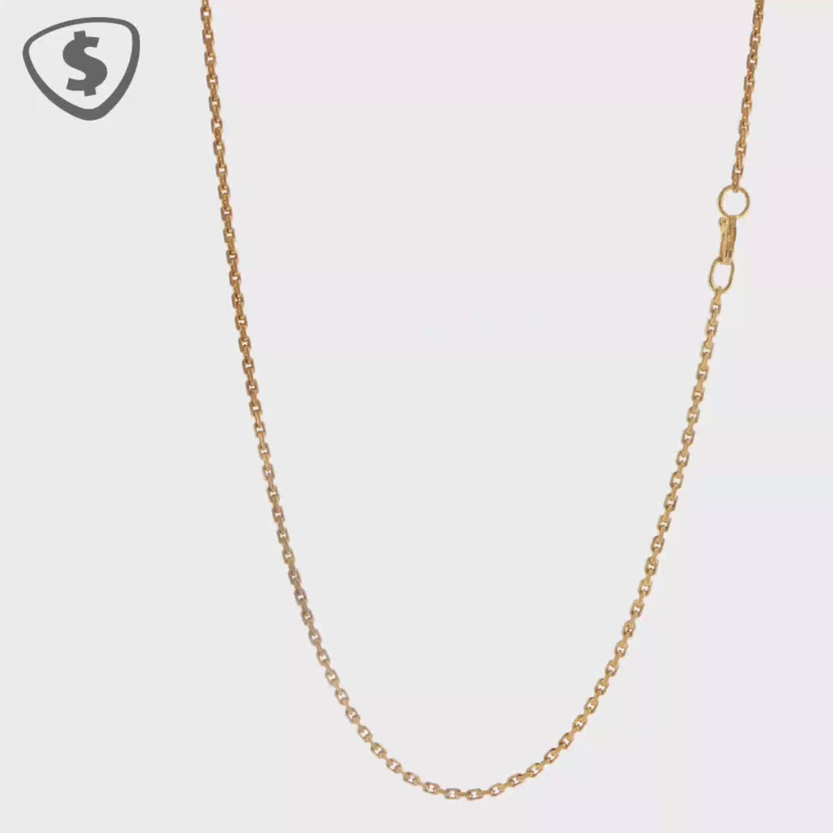 Classic 9ct Yellow Gold Chain Necklace