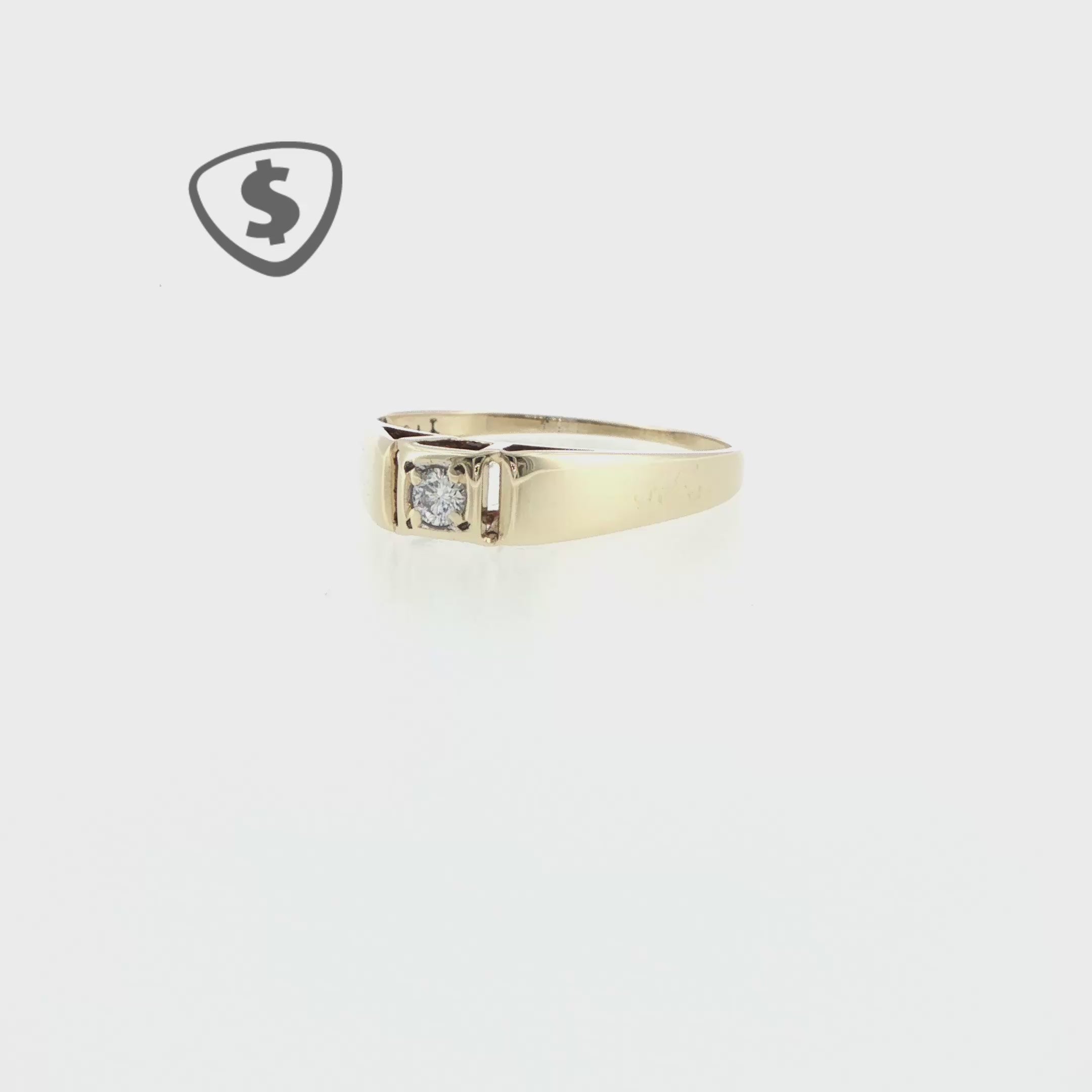 9ct Yellow Gold Solitaire Engagement Ring
