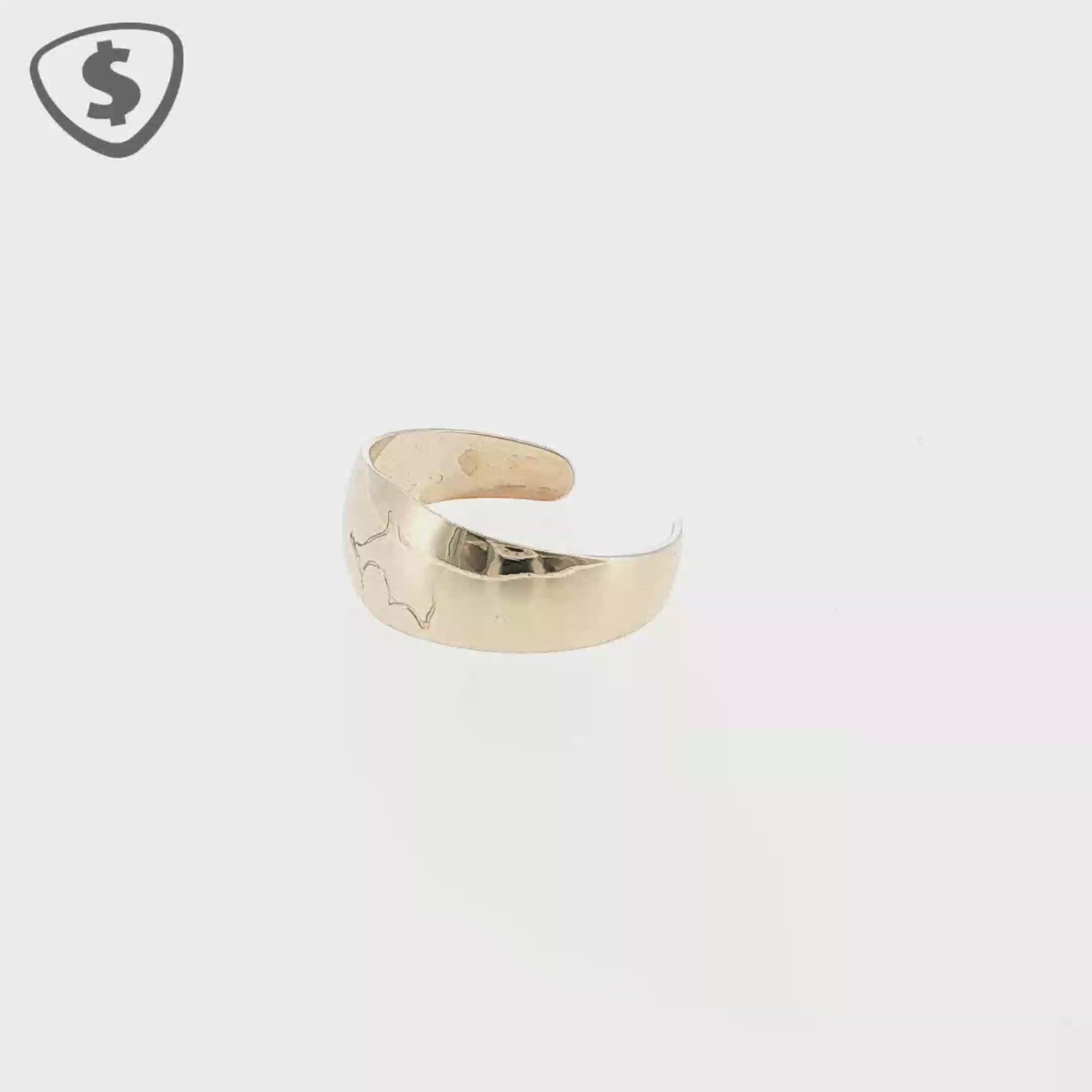 9ct Yellow Gold Silhouette Toe Ring