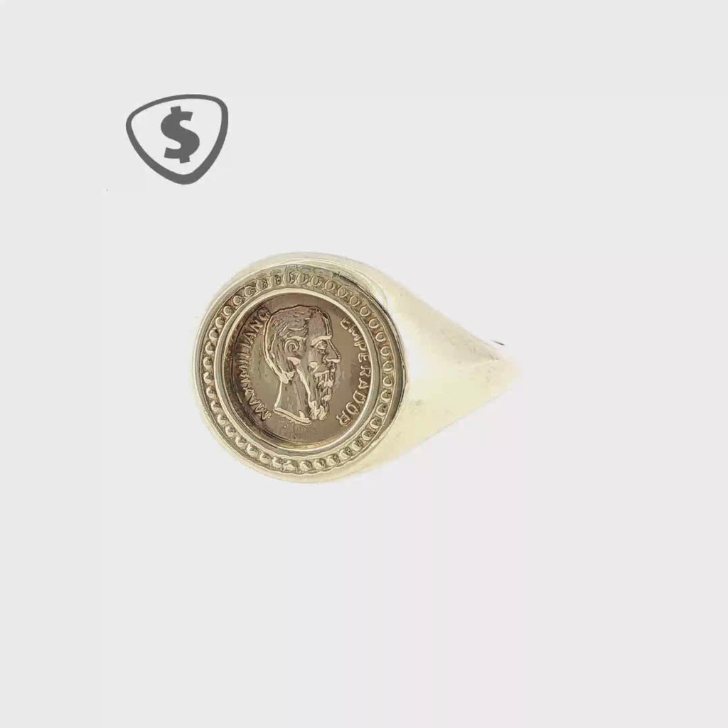 9ct Yellow Gold Coin Ring