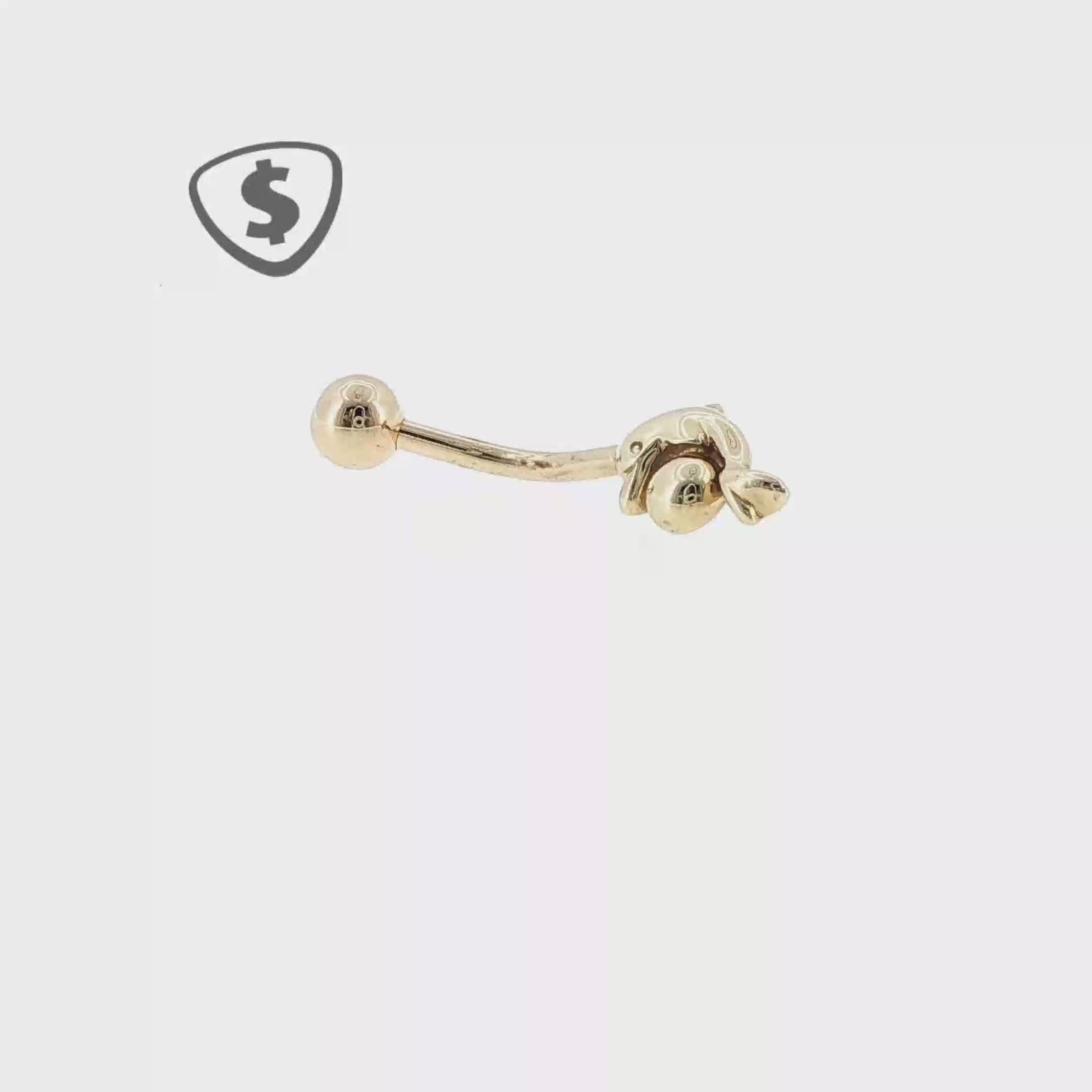 9ct Yellow Gold Belly Ring
