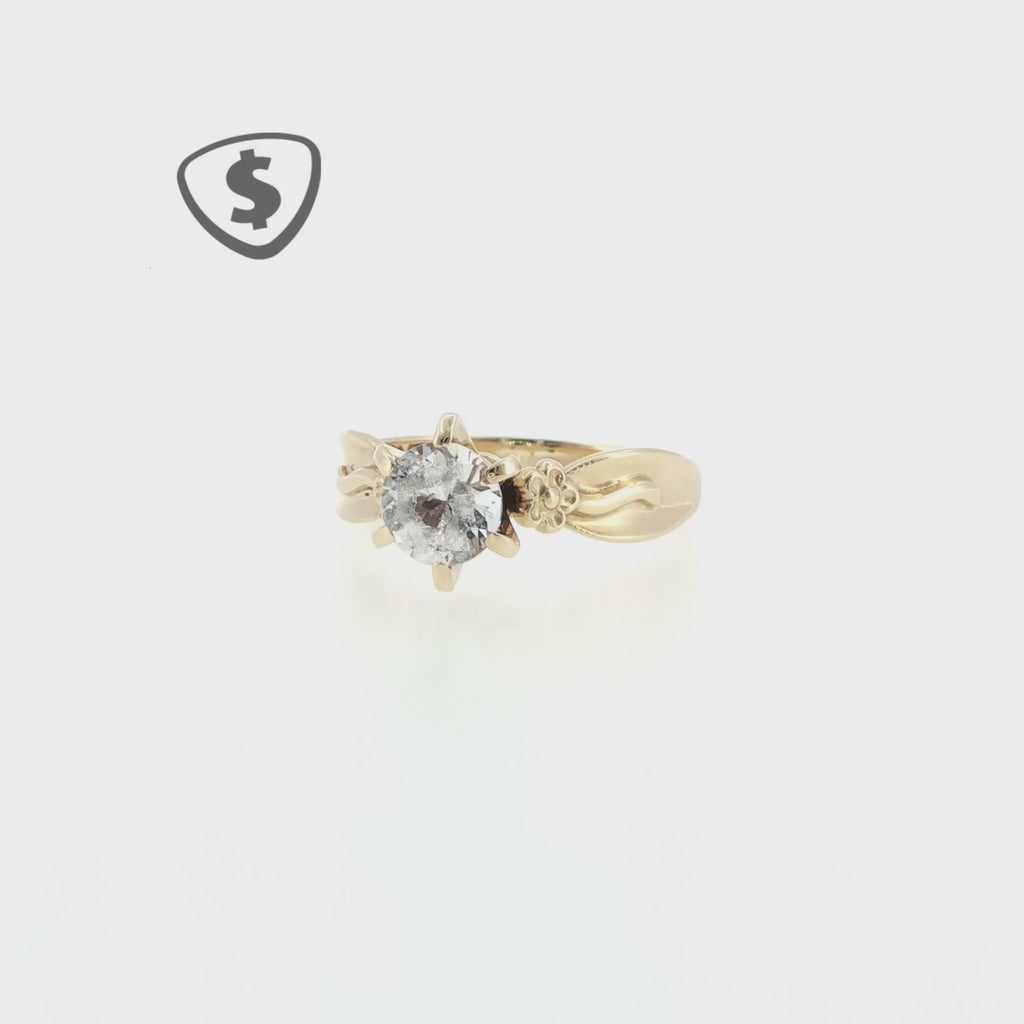 9ct Yellow Gold Solitaire Ring