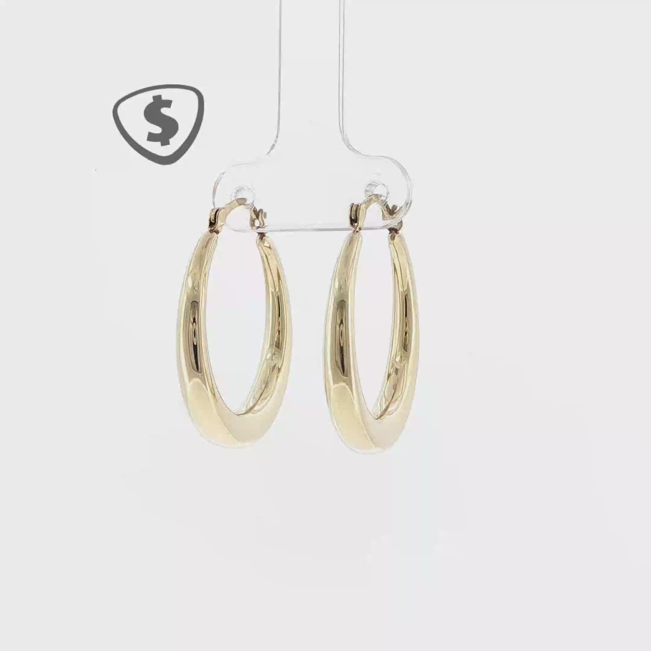 9ct Yellow Gold Hoop Earrings