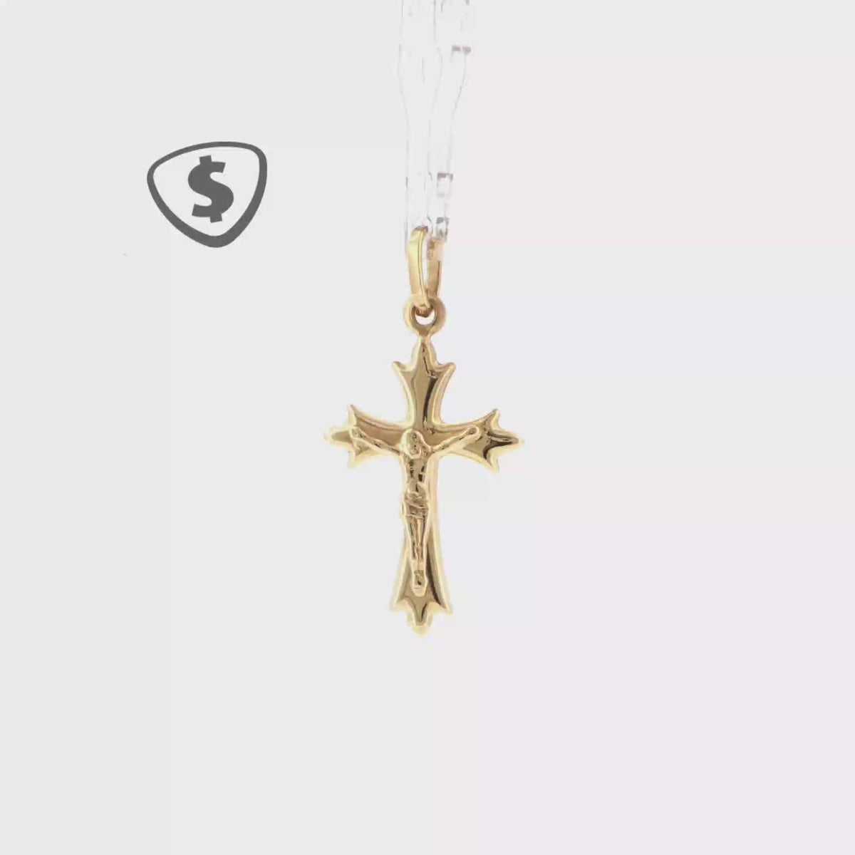 18ct Yellow Gold Crucifix Pendant