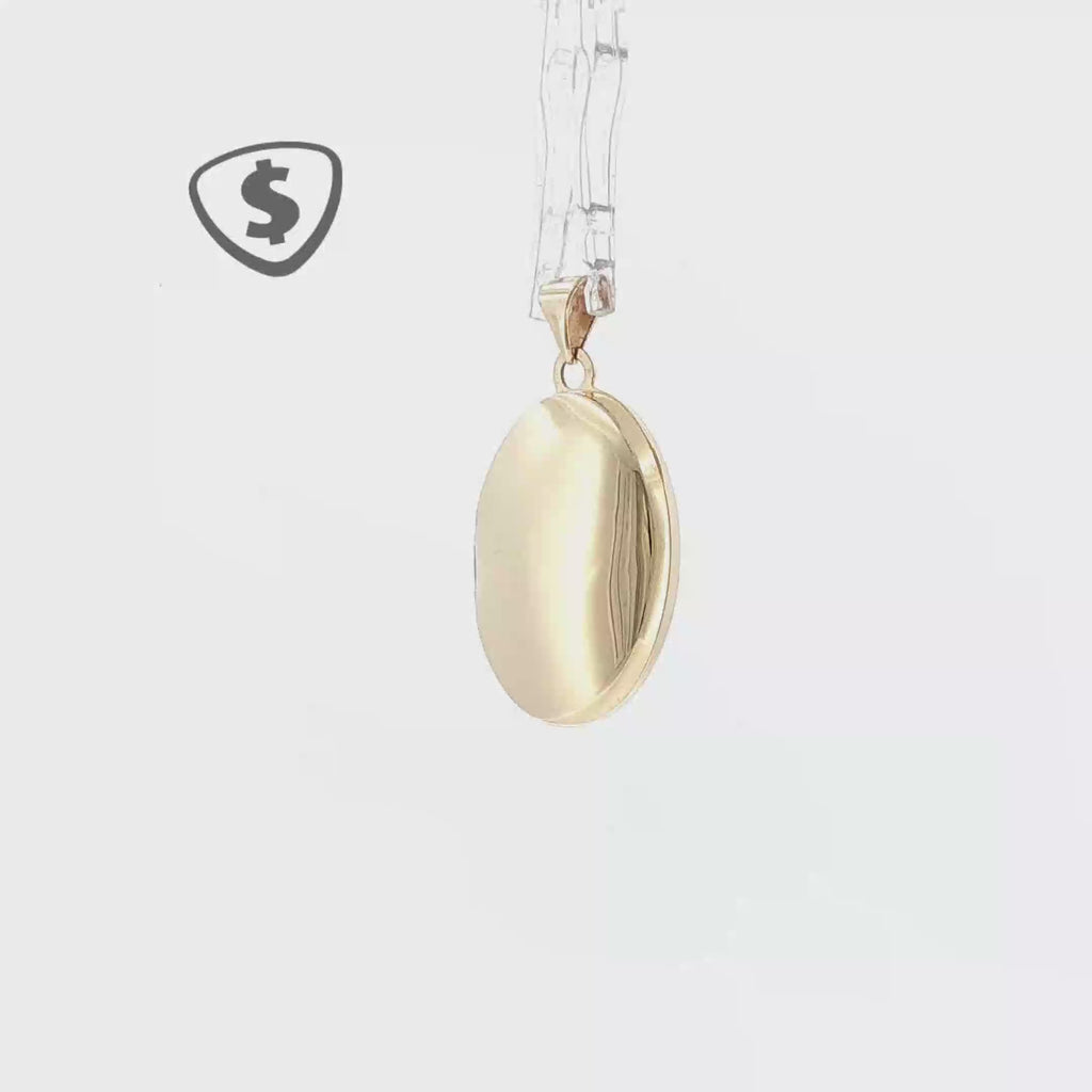 9ct Yellow Gold Oval Locket