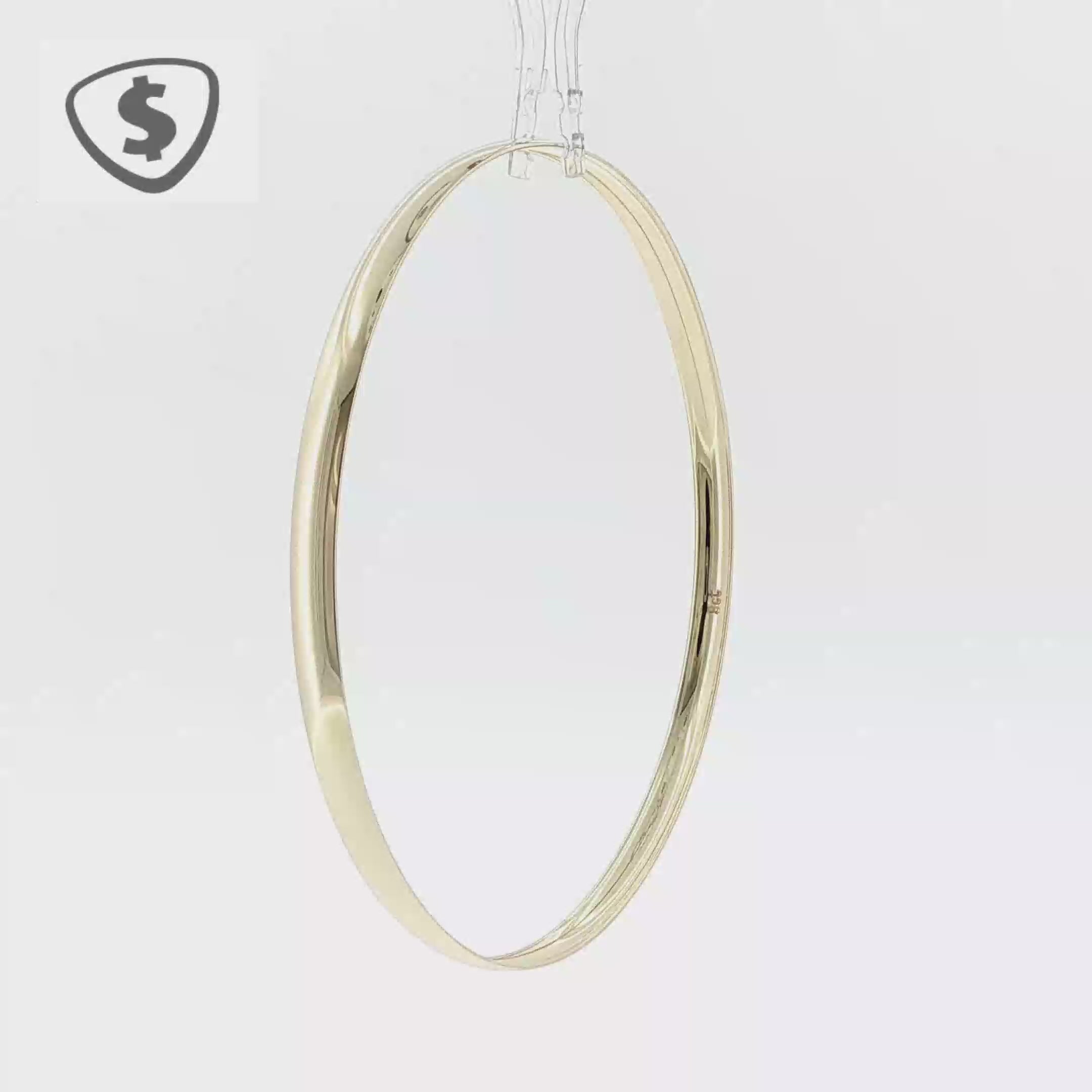 Classic 9ct Yellow Gold Polished 4mm Bangle