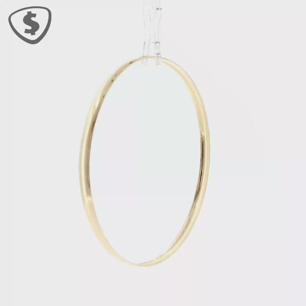 Classic 9ct Yellow Gold Polished 4mm Bangle