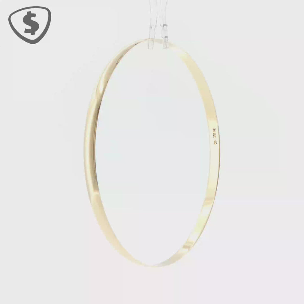 9ct Yellow Gold Polished 4mm Bangle