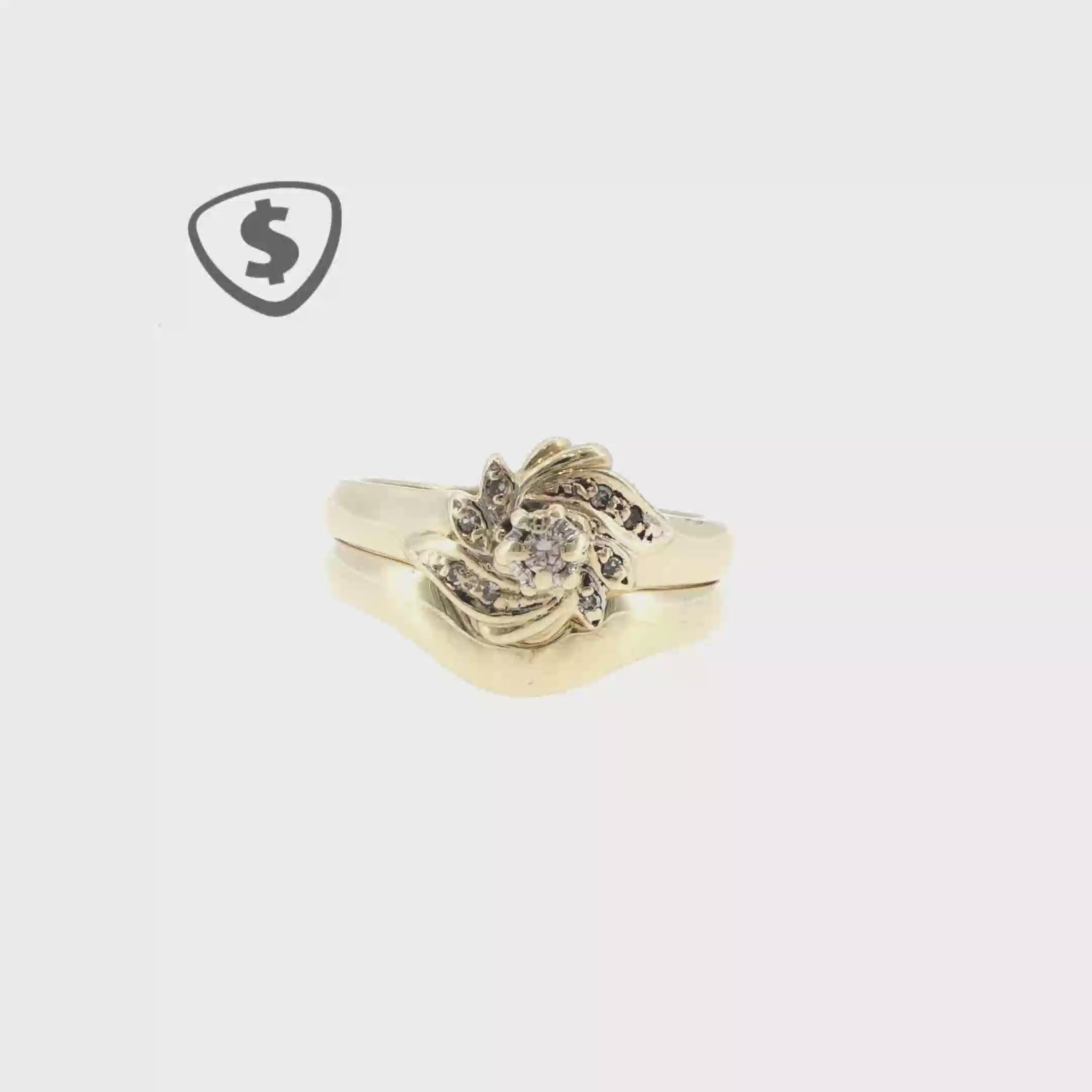 9ct Yellow Gold Blue Topaz Halo Cocktail Ring