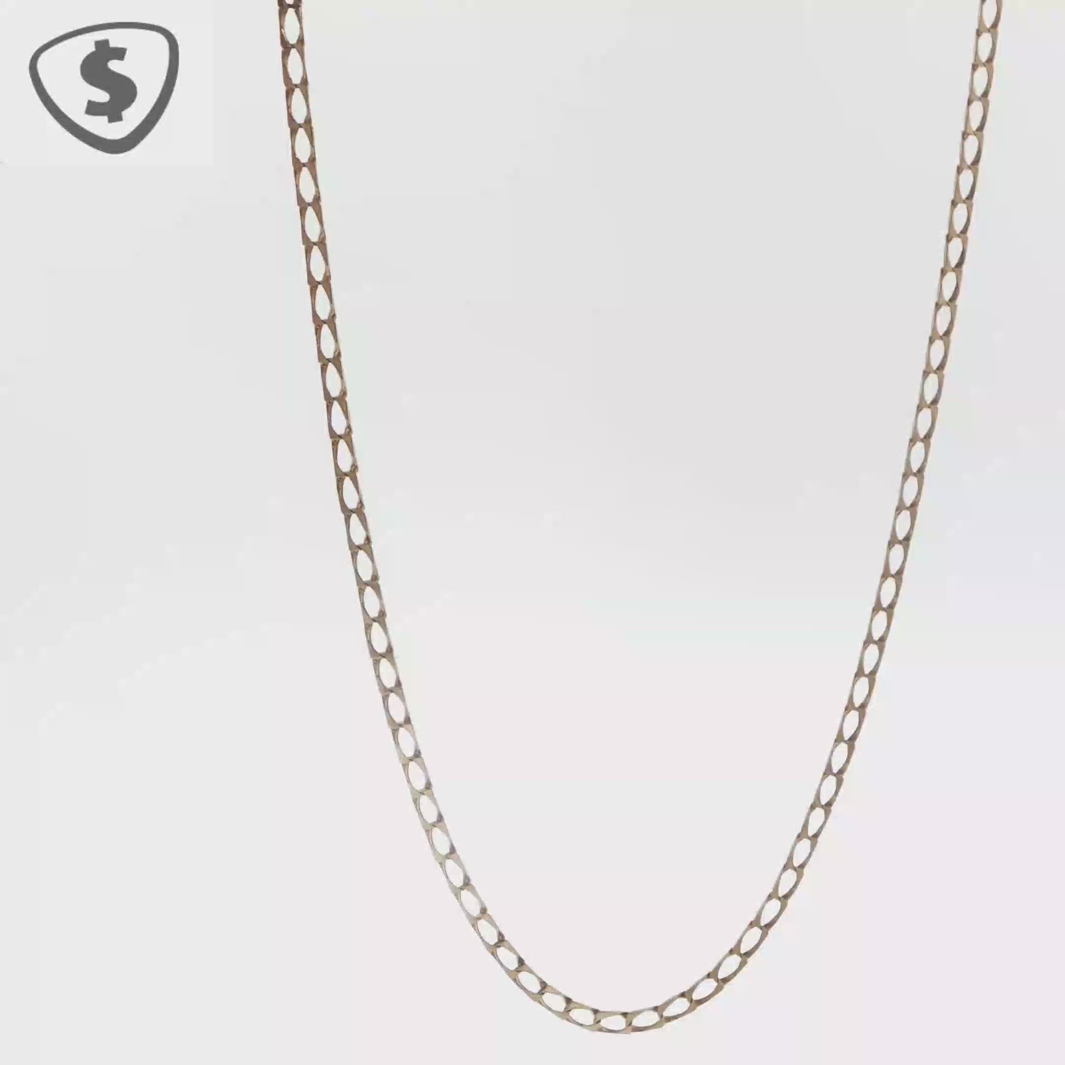 9ct Yellow Gold 2mm Necklace