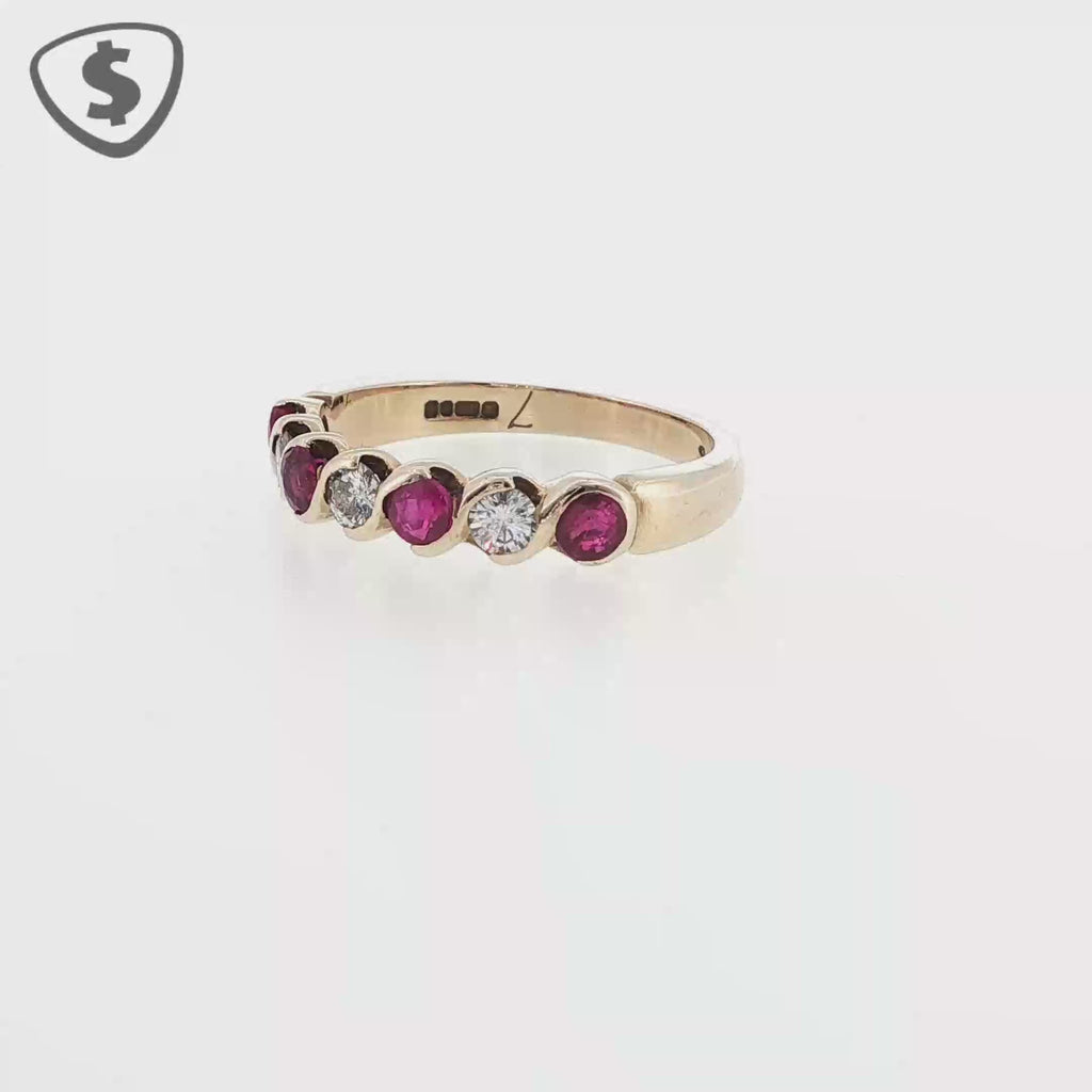 9ct Rose Gold Eternity Ring