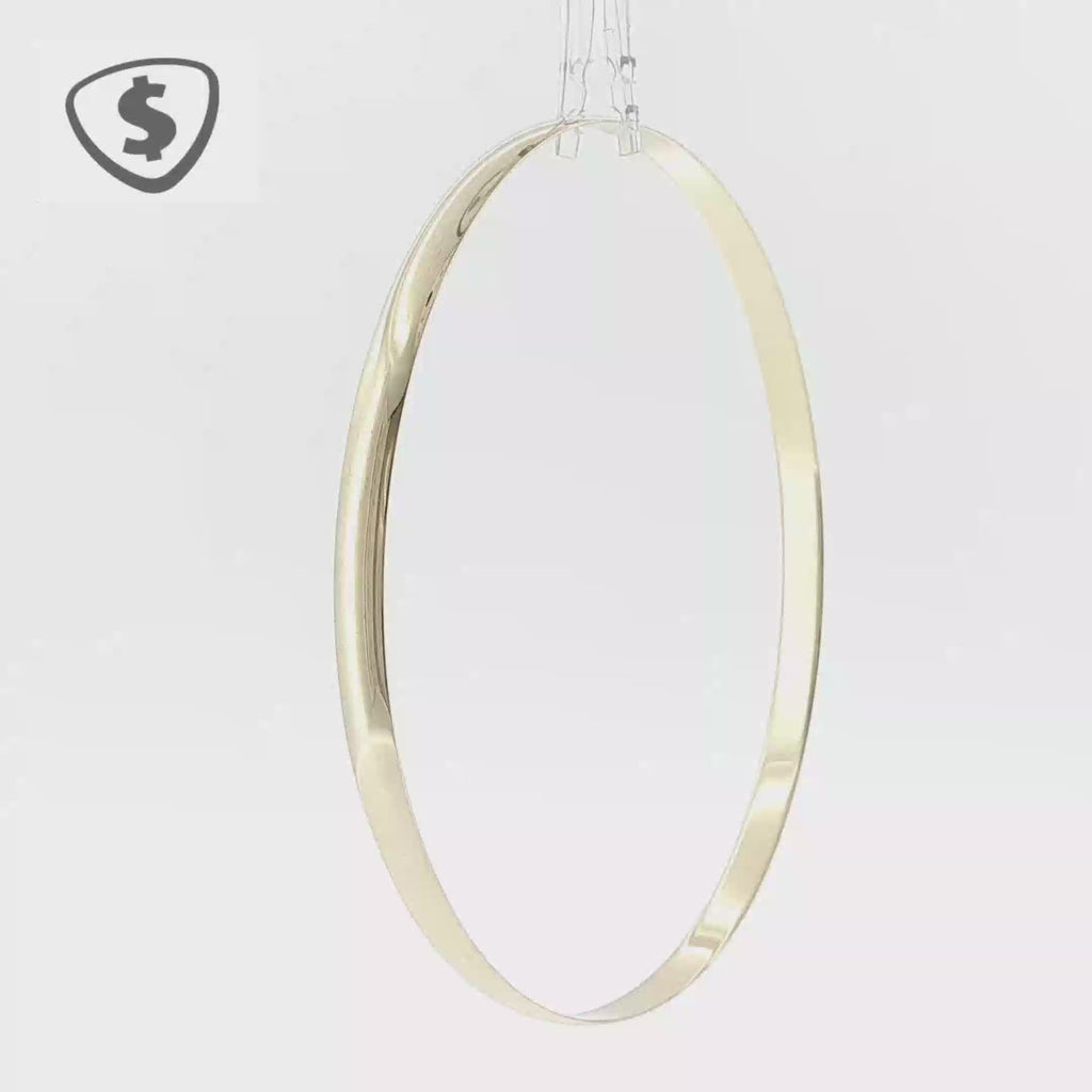 9ct Yellow Gold Polished 4mm Bangle