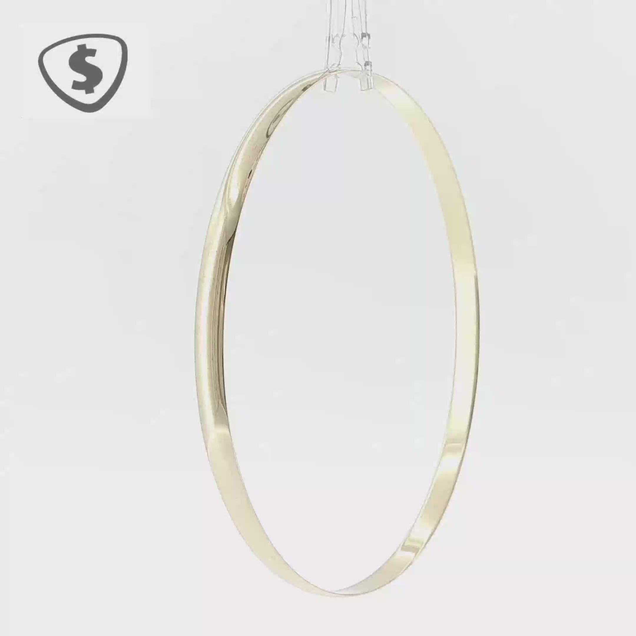 9ct Yellow Gold Polished 4mm Bangle