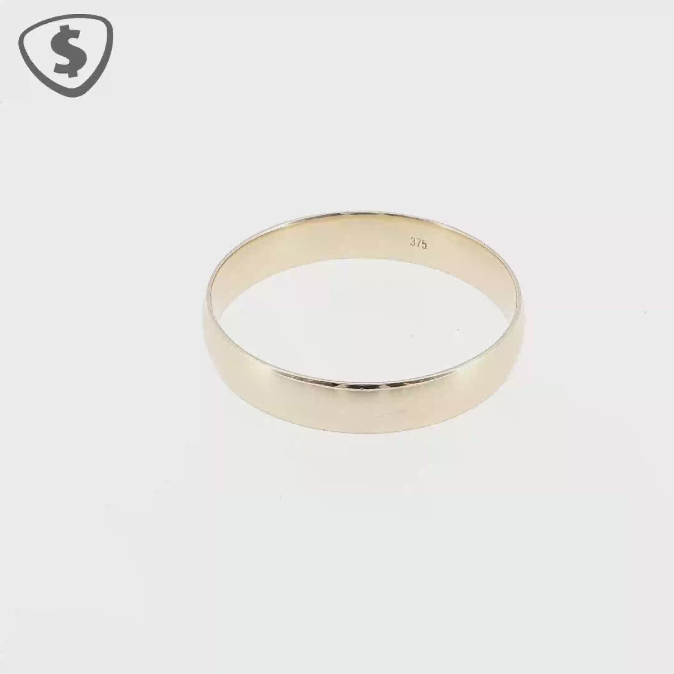 9ct Classic Plain Yellow Gold Band Ring