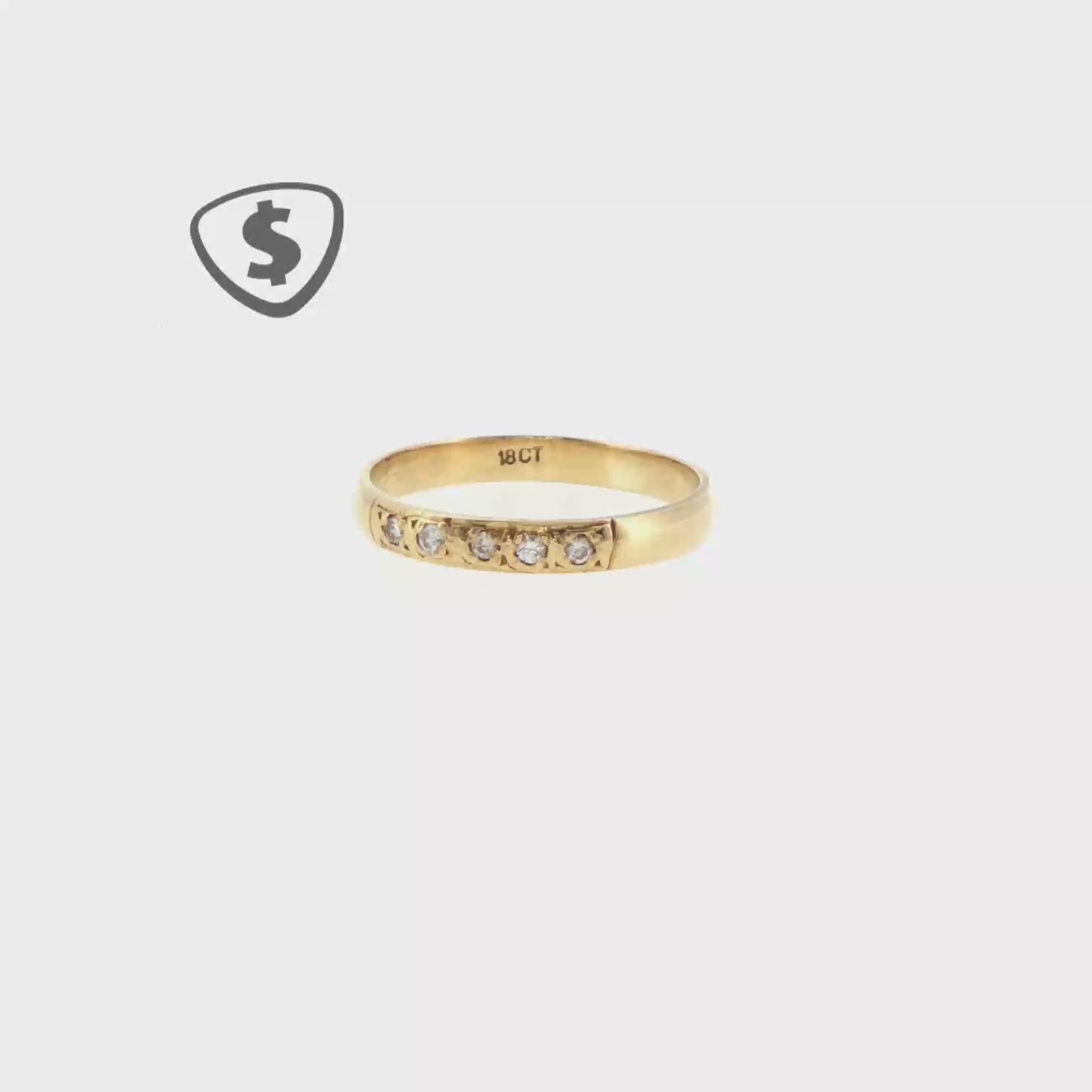 18ct Yellow Gold Dress Ring     1 of 2