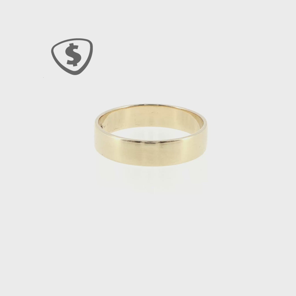 Classic 9ct Yellow Gold Band Ring