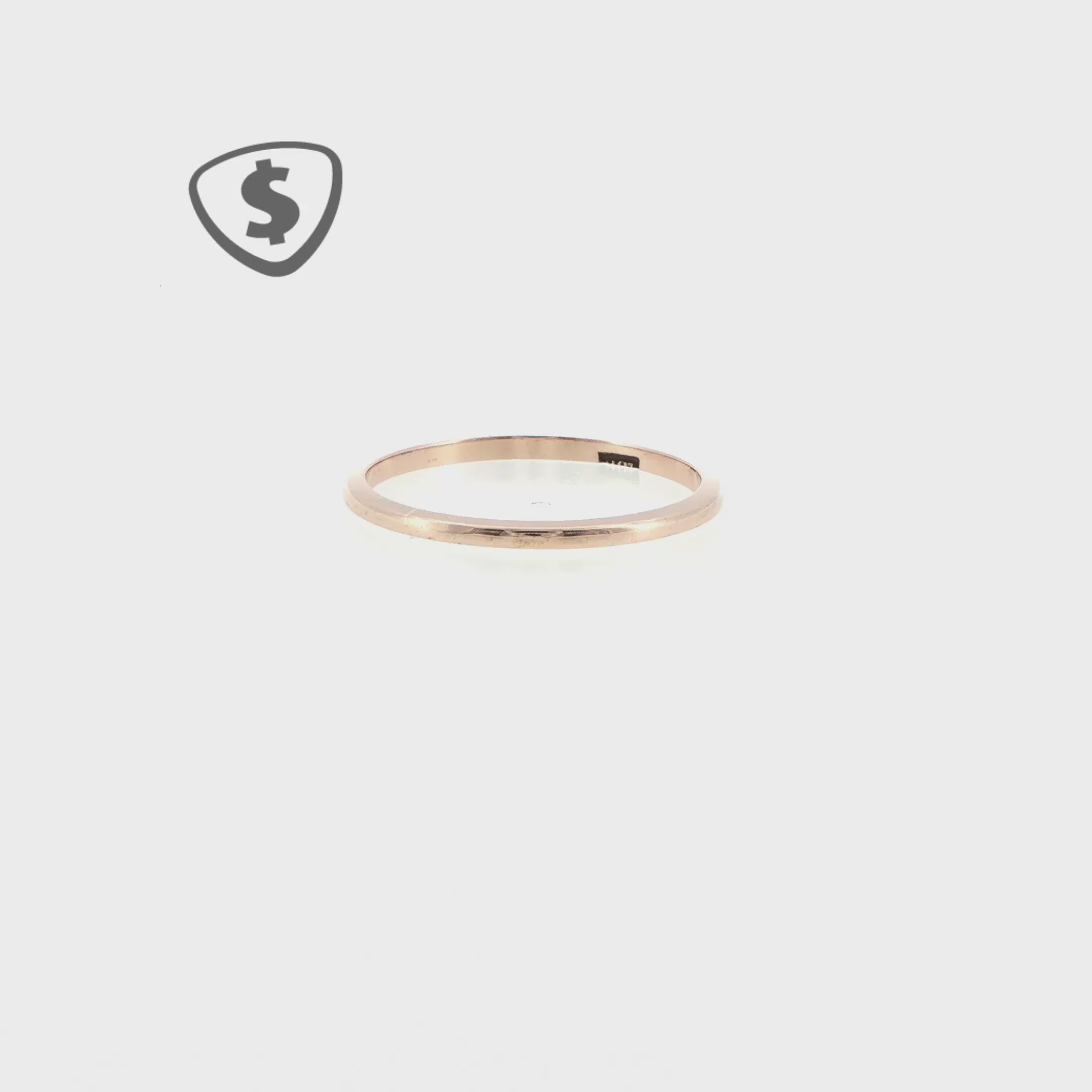 9ct Rose Gold Thin Band Ring