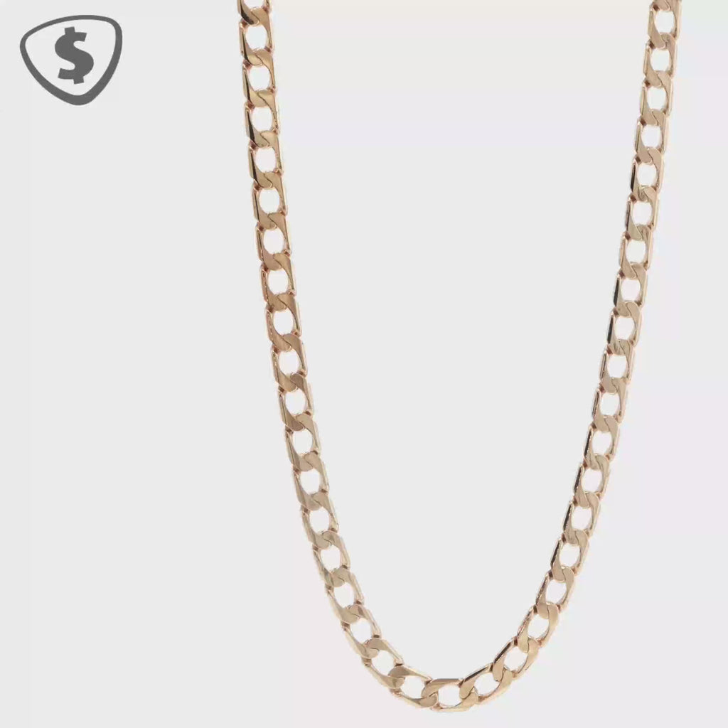9ct Yellow Gold Curb Link Necklace