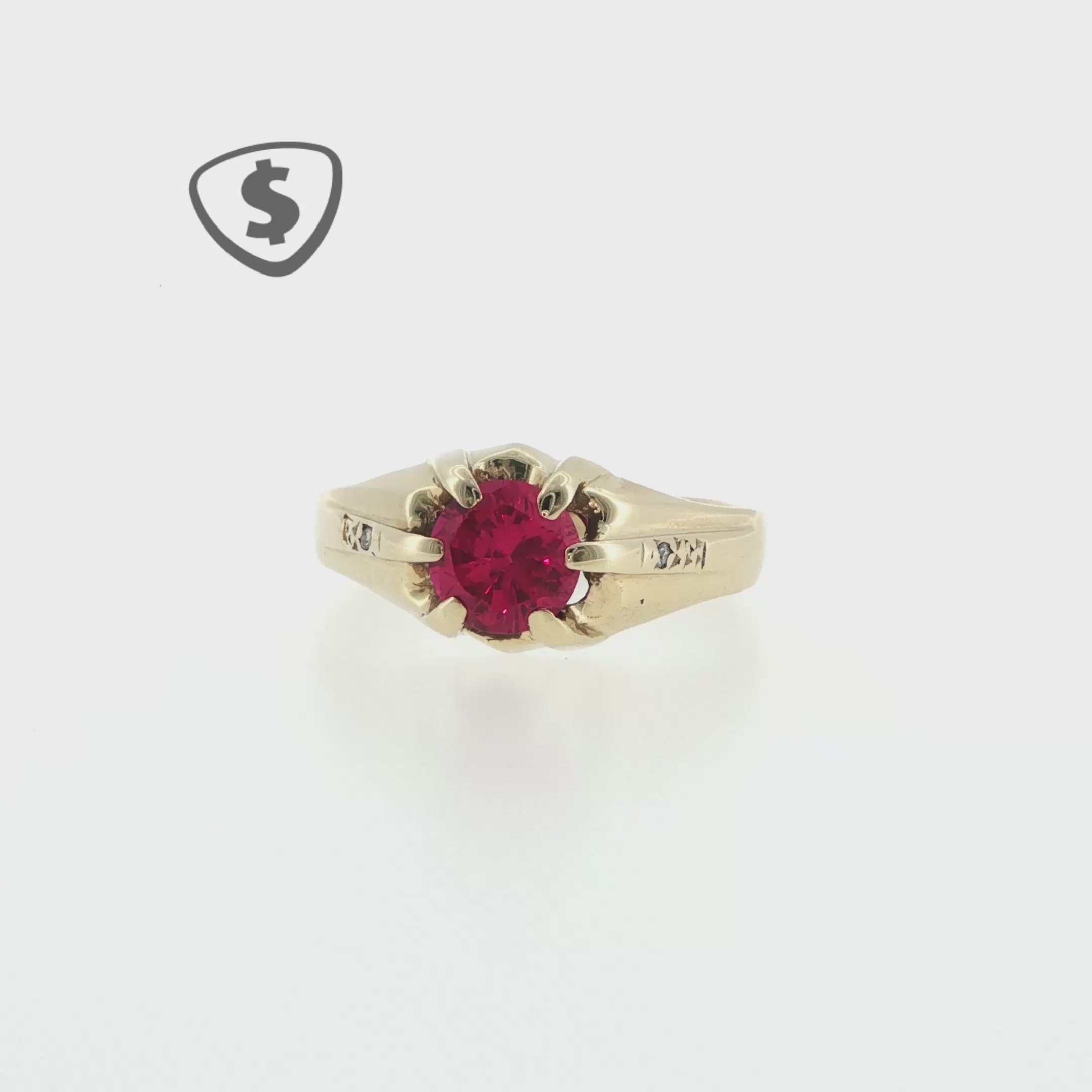 9ct Yellow Gold Belcher Ring