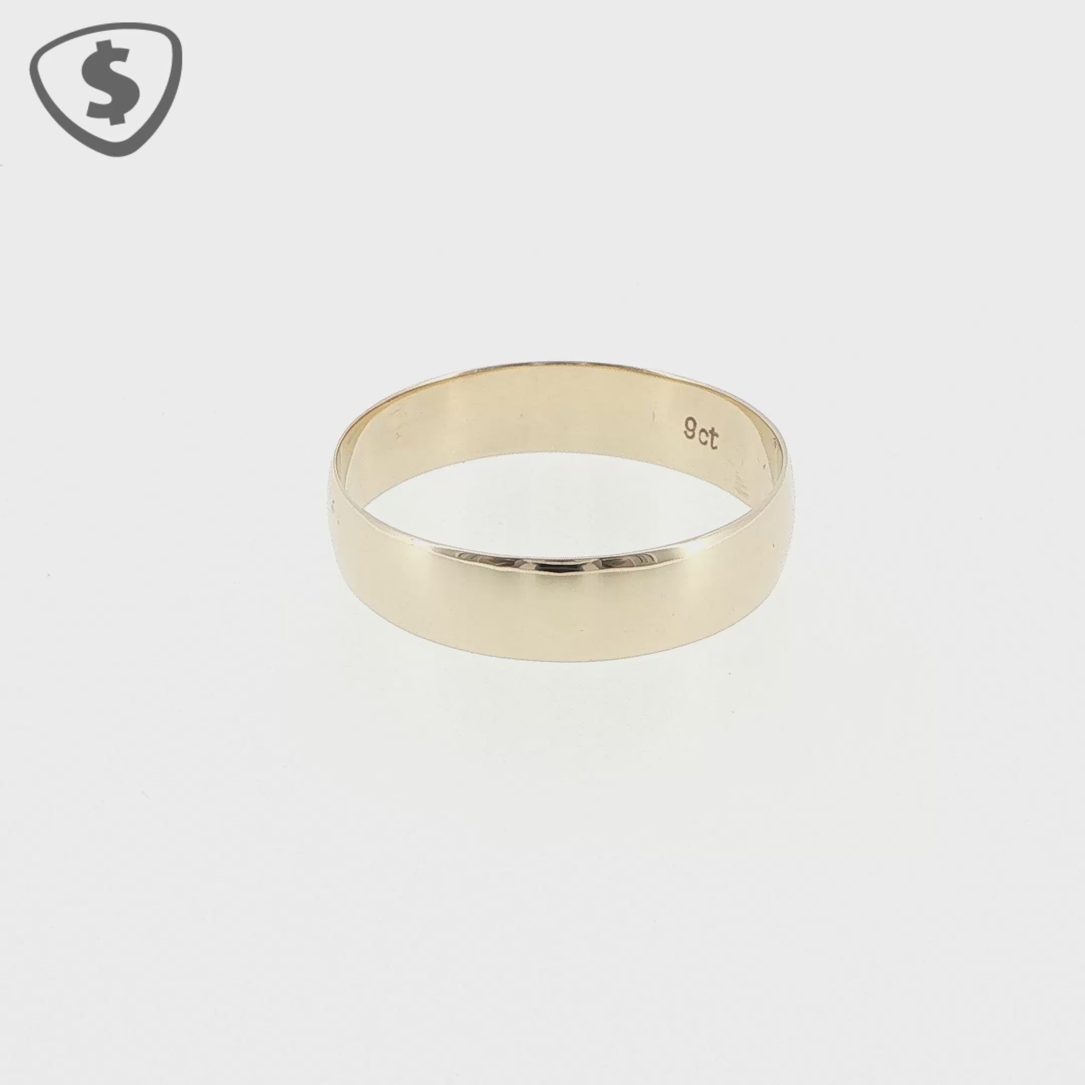 9ct Yellow Gold Classic Wedding Ring