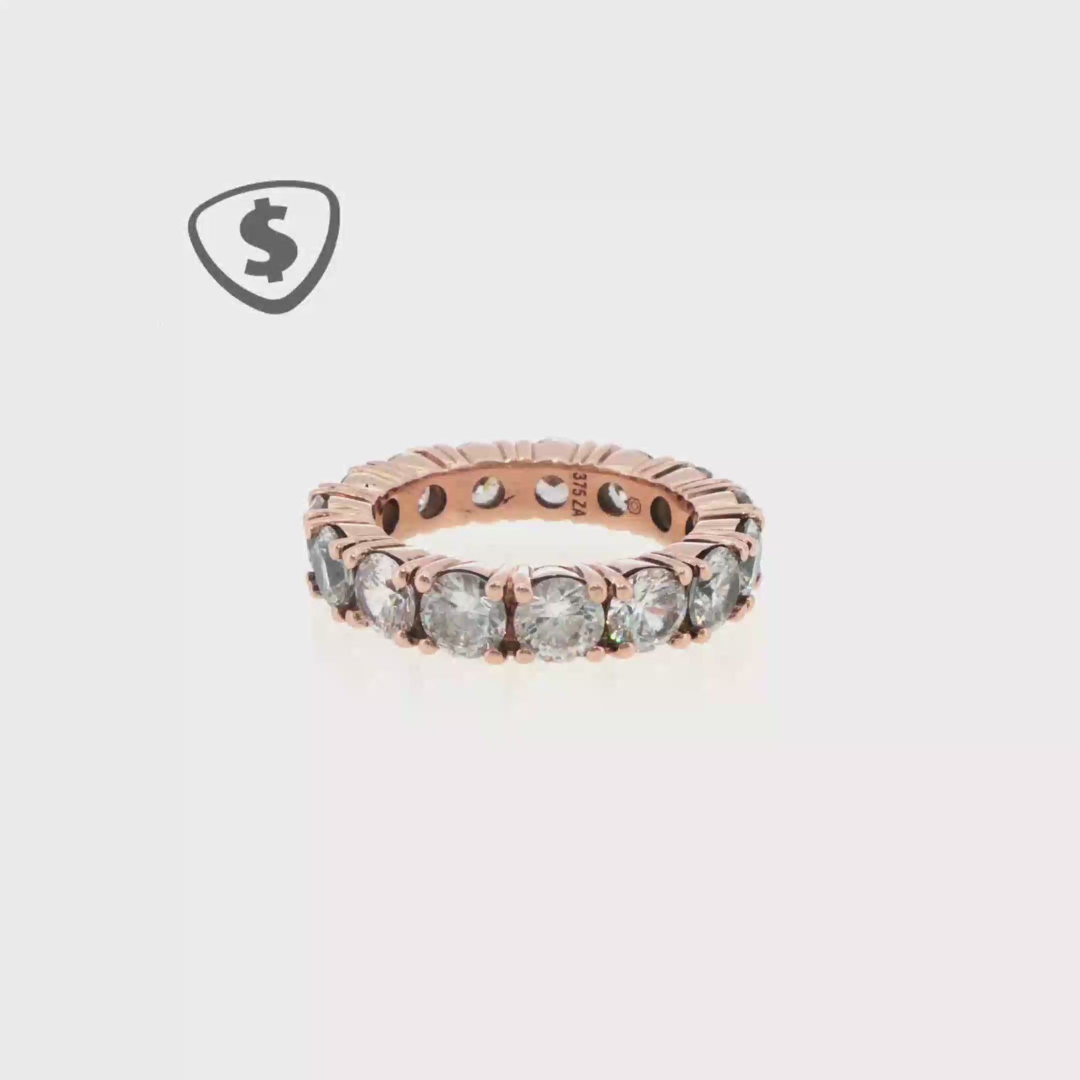9ct Rose Gold Eternity Ring