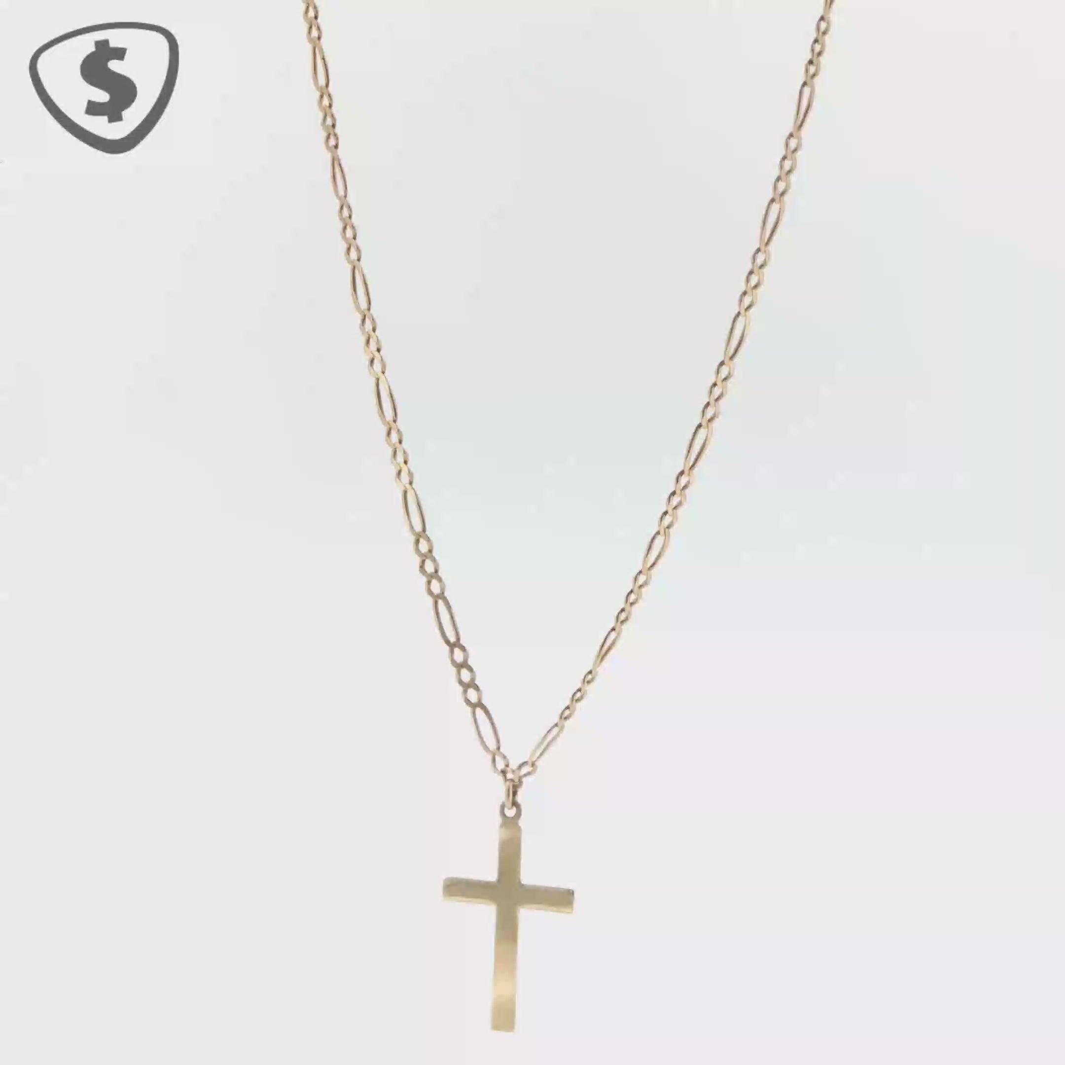 9ct Yellow Gold Pendant and Necklace