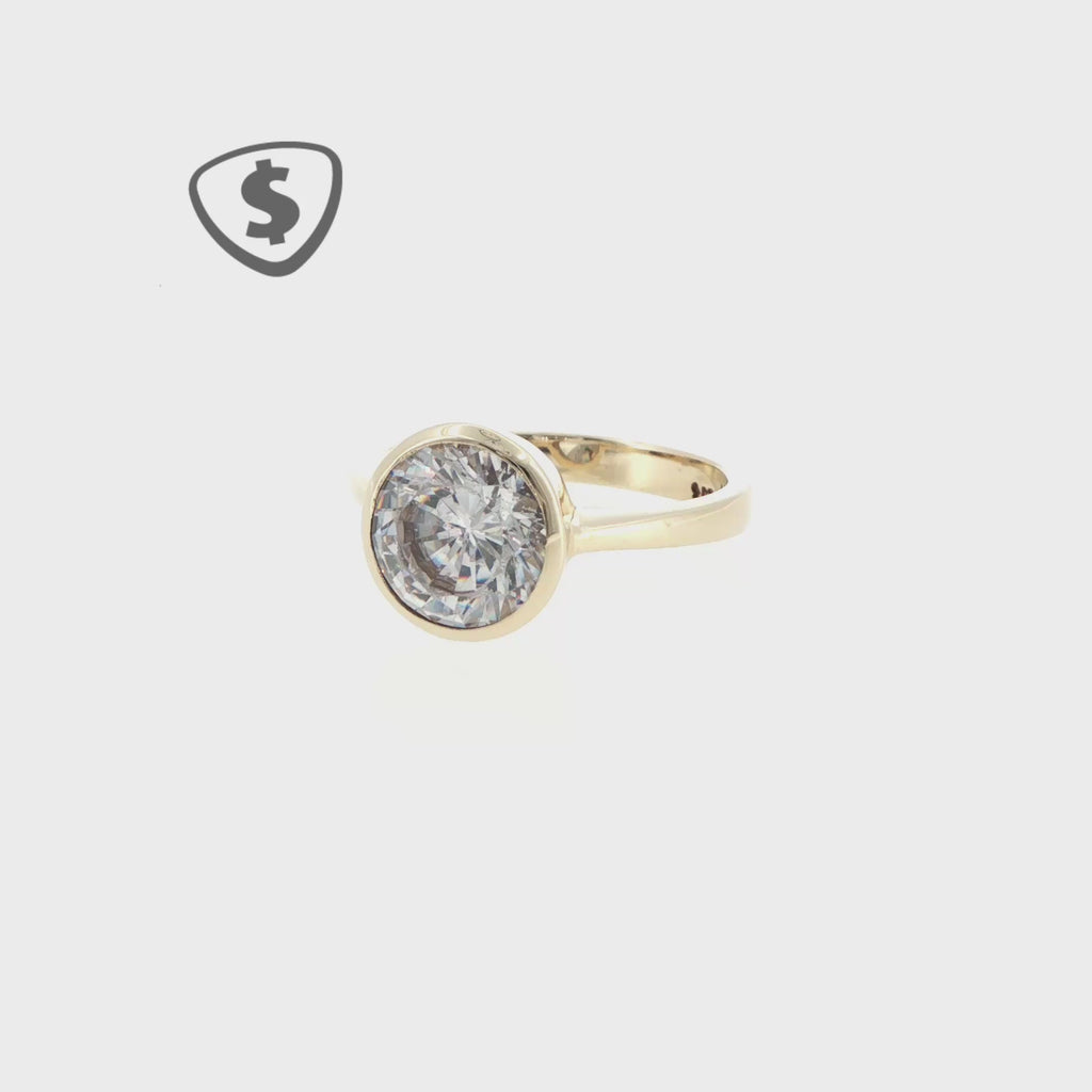 9ct Yellow Gold Solitaire Ring