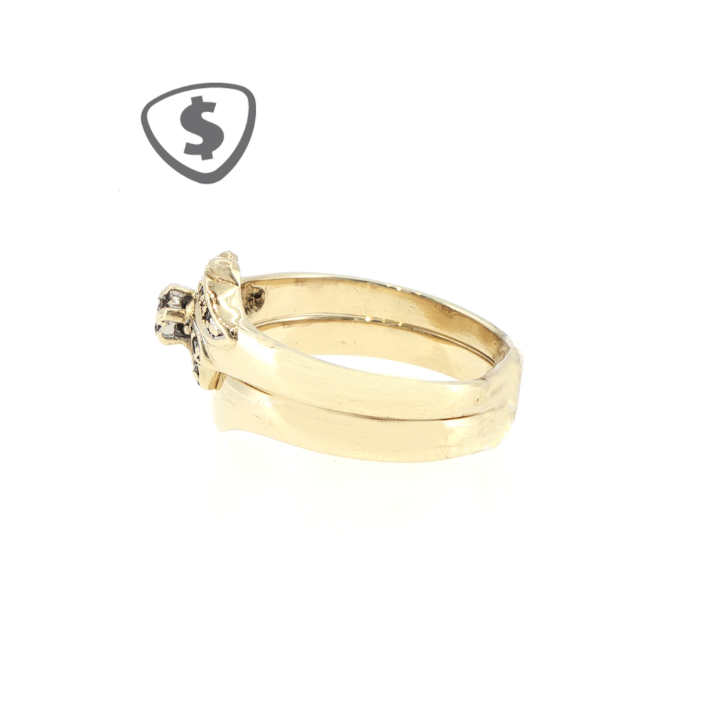 9ct Yellow Gold Blue Topaz Halo Cocktail Ring